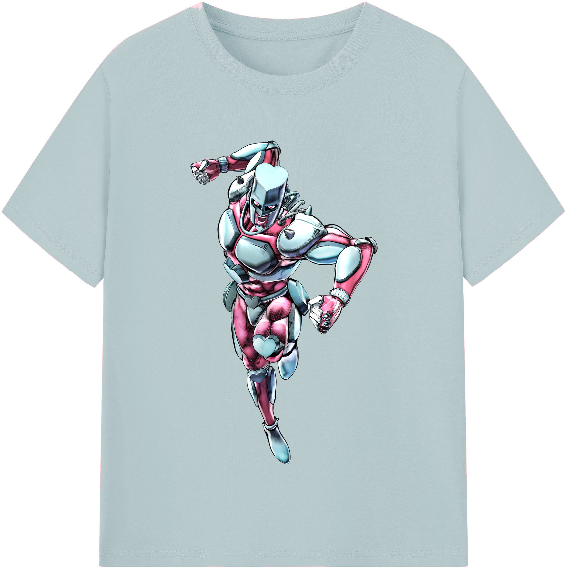 （画像用） ジョジョの奇妙な冒険 ひがしかた じょうすけ JoJo's Bizarre Adventure Higashikata Josuke 綿100％半袖Tシャツ（フロントプリント）
